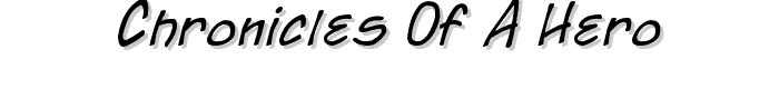 Chronicles of a Hero font